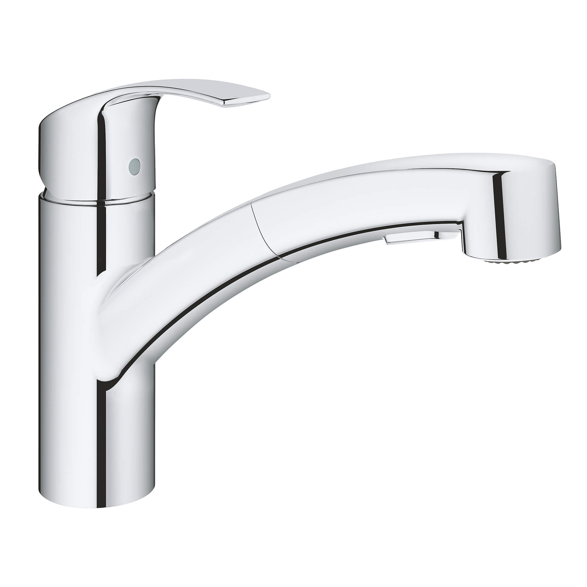Eurosmart Single Handle Dual Spray Pull Out Kitchen Faucet GROHE CHROME